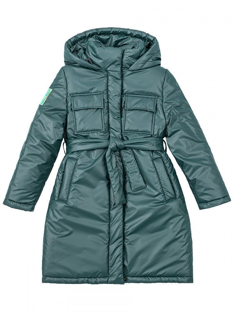 Пальто для девочки  6з3622  цвет:  эвкалипт NIKASTYLE