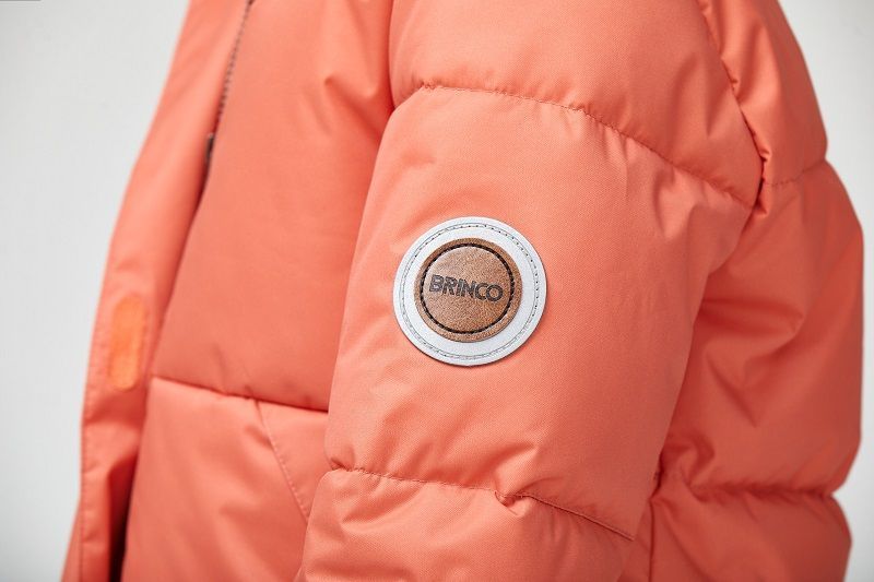 Пальто для девочки Альхена FW2022093-И цвет: коралловый BRINCO