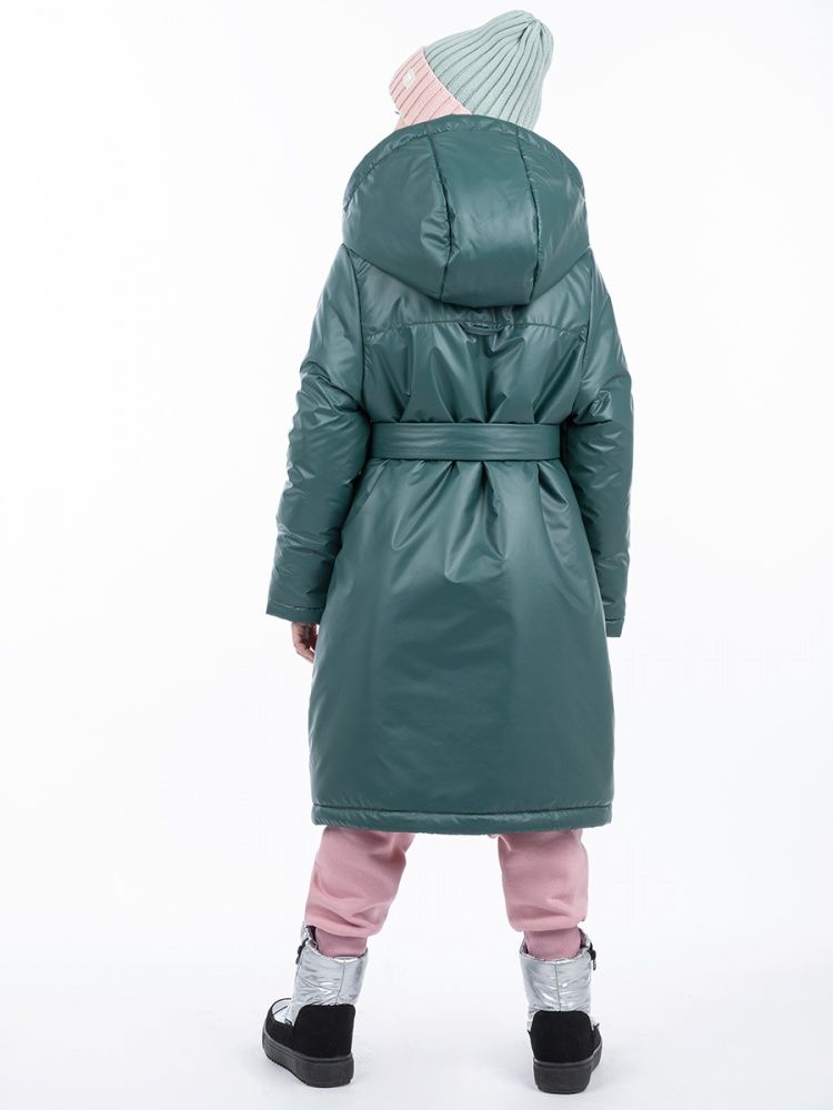 Пальто для девочки  6з3622  цвет:  эвкалипт NIKASTYLE