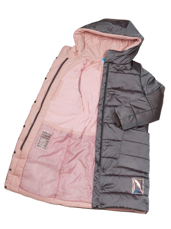 Пальто Nikastyle для девочки 6з2619 цвет: стальной