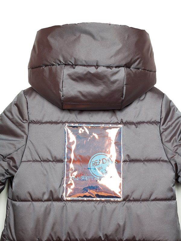 Пальто Nikastyle для девочки 6з2619 цвет: стальной