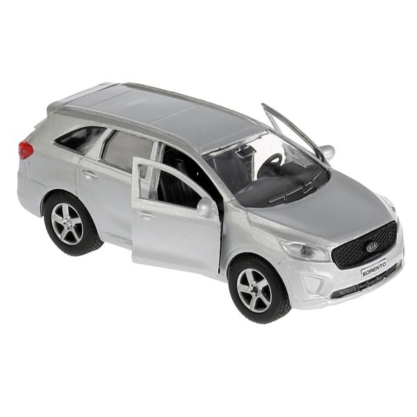Машина "KIA Sorento Prime" металлическая,инерционная,открывающиеся двери SB-17-75-KS-N(SL)-WB цвет: серебристый "Технопарк"