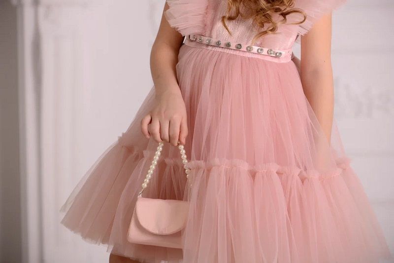 Платье нарядное Колибри  цвет: пудровый Lila Style