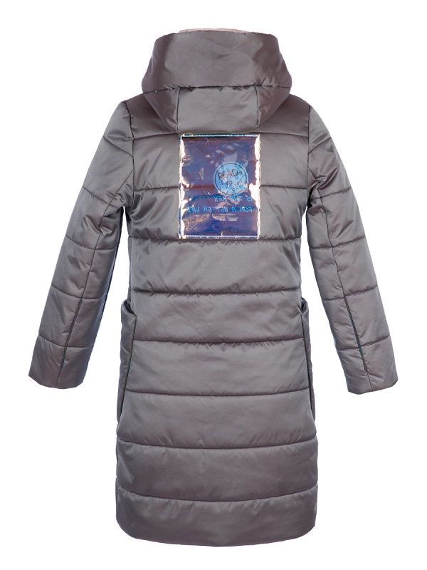 Пальто Nikastyle для девочки 6з2619 цвет: стальной