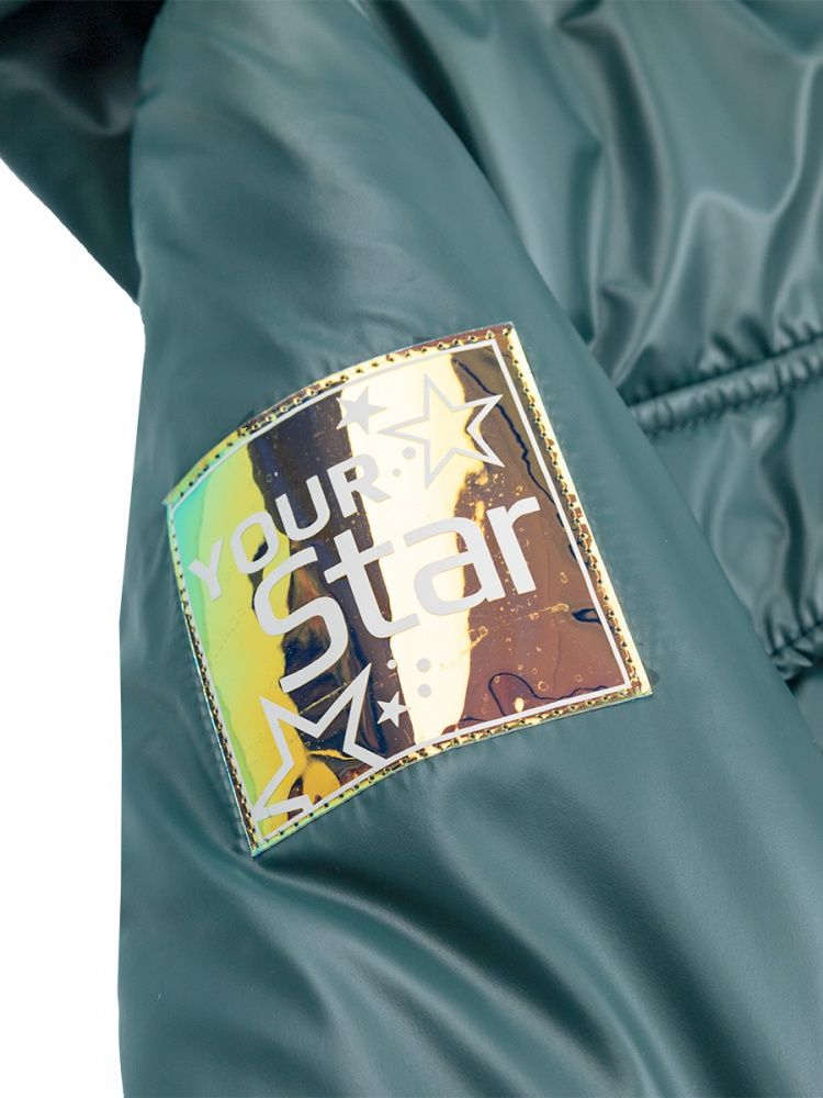 Пальто для девочки  6з3622  цвет:  эвкалипт NIKASTYLE