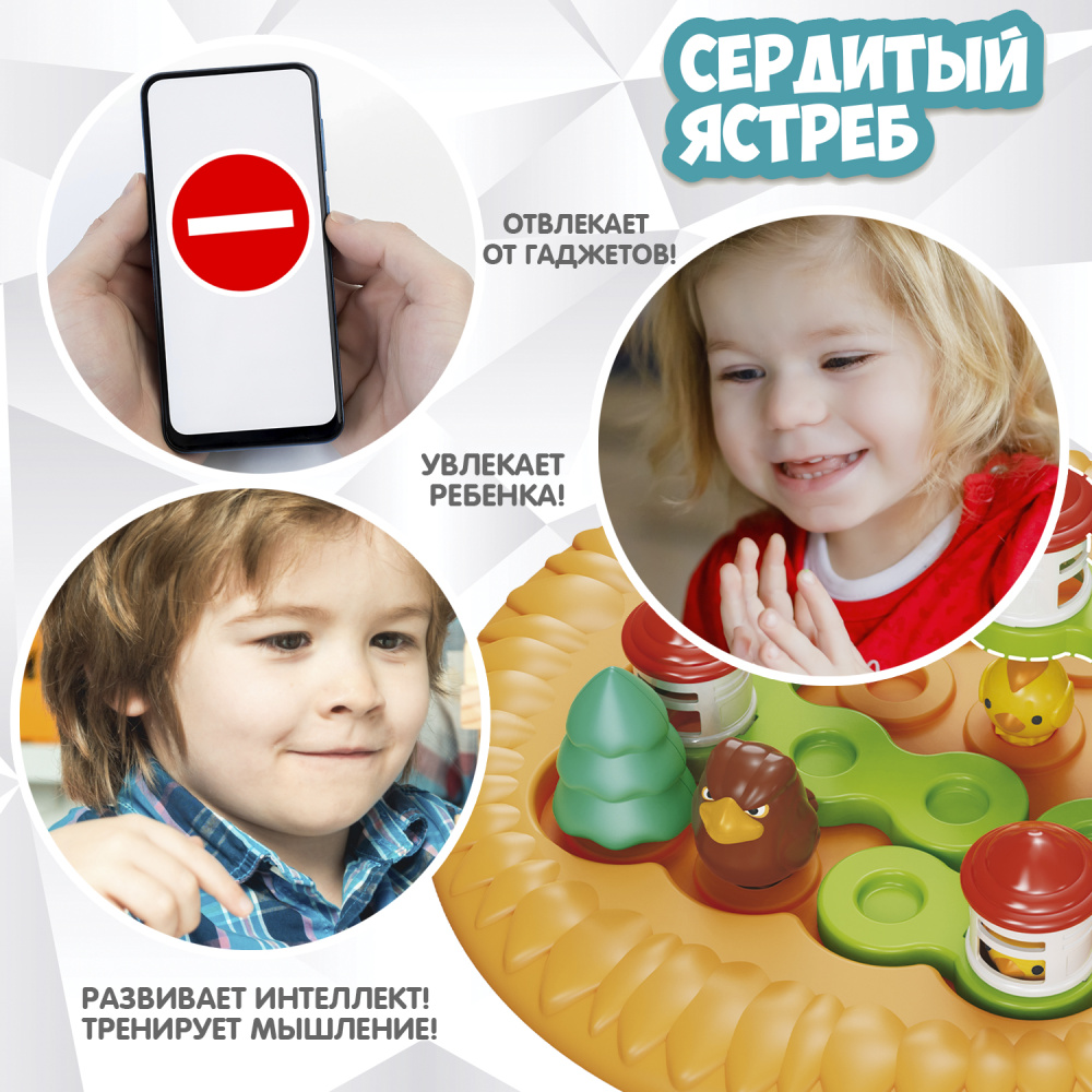 Игра настольная логическая  Сердитый ястреб  БондиЛогика BONDIBON  BB6342  