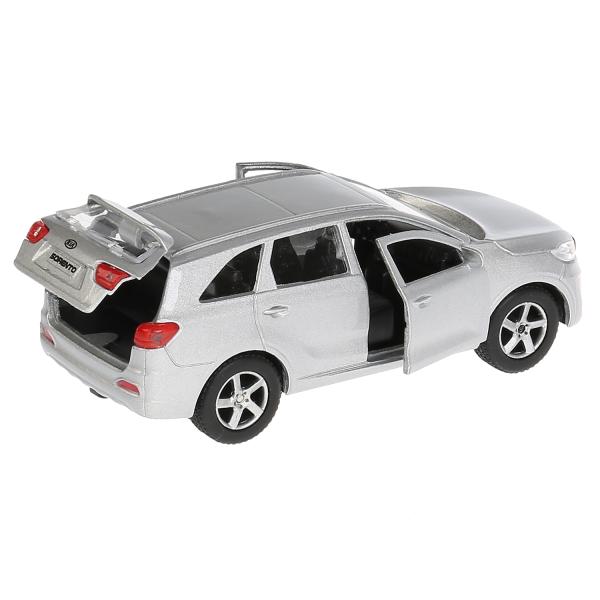 Машина "KIA Sorento Prime" металлическая,инерционная,открывающиеся двери SB-17-75-KS-N(SL)-WB цвет: серебристый "Технопарк"
