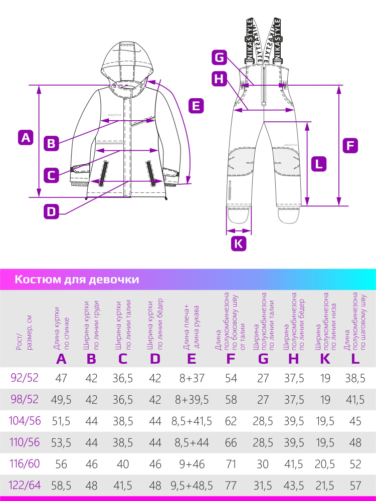Костюм для девочки  7з2423 цвет:  бирюза/фуксия  NIKASTYLE