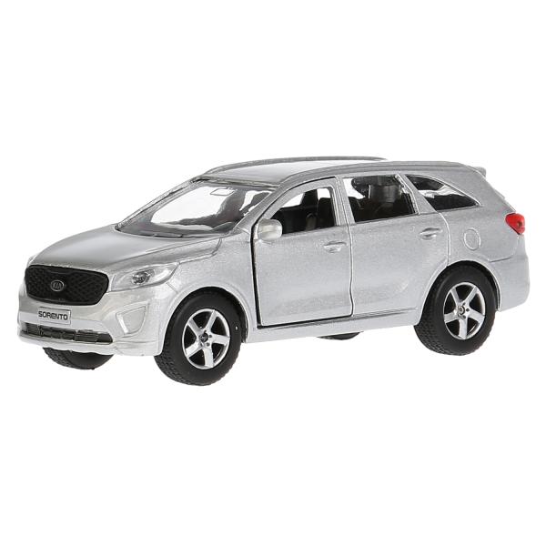 Машина "KIA Sorento Prime" металлическая,инерционная,открывающиеся двери SB-17-75-KS-N(SL)-WB цвет: серебристый "Технопарк"
