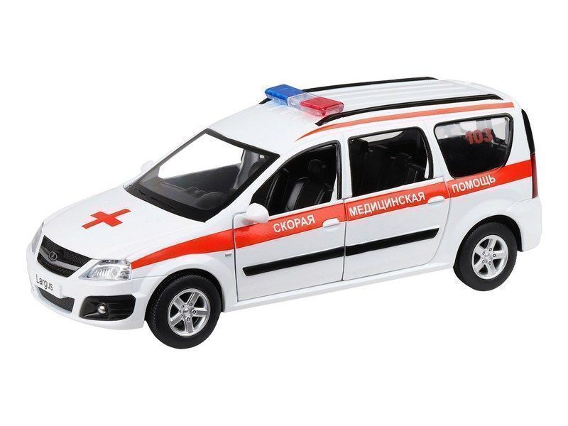 Машинка металлическая "Скорая помощь.LADA LARGUS" 1:24 JB1251417 Автопанорама