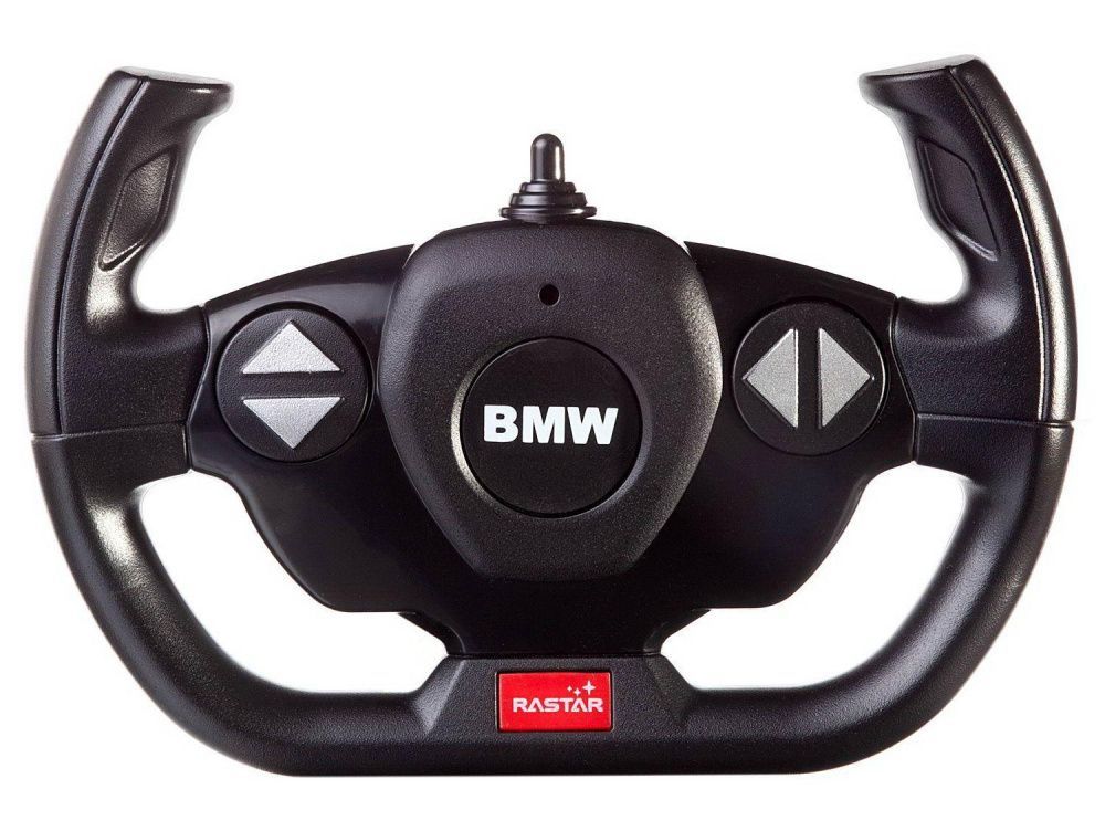 Машина Rastar РУ 1:14 BMW M3 Цвет Черный матовый, светящиеся фары 48000B  